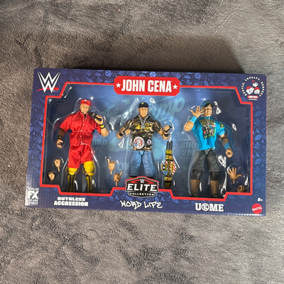 #ad WWE Mattel Elite John Cena 3 Pack Set Collectible Retirement Set Word Life NEW $59.95