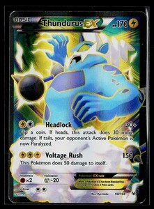 Thundurus EX Roaring Skies 98/108 Full Art Ultra Rare Holo