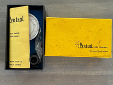 Vintage Central Tool Co 2 Cycle Engine Timing Gage 6487 Wadapters