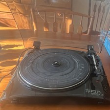 ION Profile LP USB Turntable Black Stereo RCA Audio Output