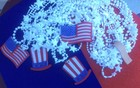 New Party Favor Set of 12 White Necklaces Patriotic Holidays July 4th Labor Day — photo 3