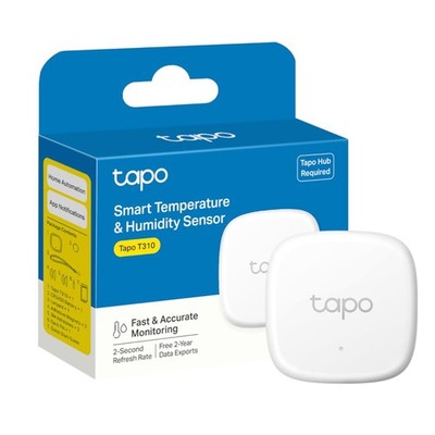 Tapo Smart Hygrometer und Thermometer, Luftfeuchtemessgerät, gratis Sensor, weiß 