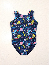 ADORABLE Destira Gymnastics Dance Leotard CL Large FlipSide UFO SPACE ALIEN