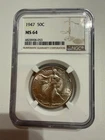 1947 Walking Liberty Half Dollar NGC MS64 - Beautiful Last-Year Walker!