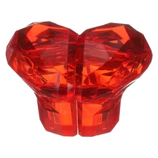 Toilet Button Pusher, Heart Shaped Toilet Tank Button Red