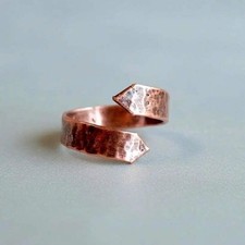 Handcrafted Copper Arrow Ring For Remembering Your Path