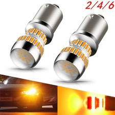 246 Auxito Led Front Turn Signal Ba15s Light Bulbs 1156 7506 Amber Yellow 54h