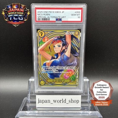 PSA 10 Nico Robin EB03-055 SP Alt Art SR Heroines Edition One