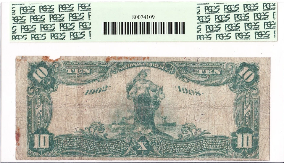 $10 1902 DB National EVERETT Washington WA 🇺🇸 Mega Rare! Only 3 on Census 🇺🇸 - Image 2 of 2