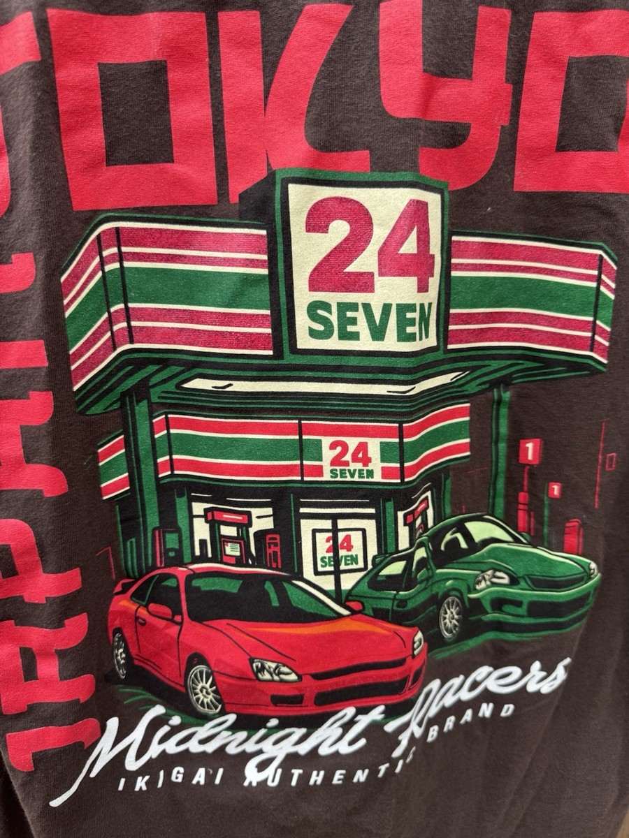 BrandMakers TOKYO Japan Midnight Racers IKIGAI Brown T-Shirt Medium 24 Seven View 4