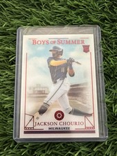2024 Panini Boys of Summer Red Parallel JACKSON CHOURIO Brewers RC #/149