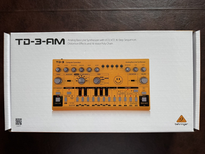 Behringer TD-3-AM Analog Bass Line Desktop Synthesizer - Yellow