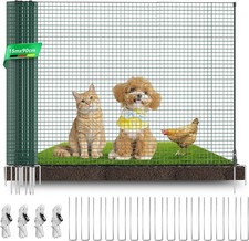 15-30m Temporary Fence 3ftx 49ft Garden Fence Animal Barrier for Garden Backyard