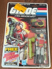 GI Joe Sneak Peek 1987 Hasbro Action Figure w  Protector Toys R Us Sticker New