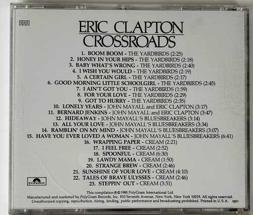 Eric Clapton - Crossroads all 4 CDs 1988 CD - Foto 5 di 8