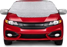 Cubierta De Nieve Para Parabrisas De Coche Protector De 4 Capas Plateado Nueva