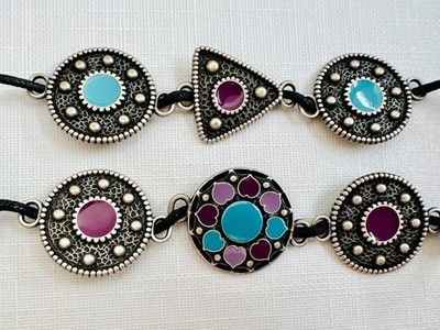 Konvolut 6 Vintage 90er Boho Metall Geldbeutel Accessoire Schmuck Fundstücke silberfarben