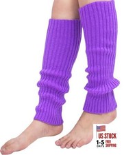 Women Fashion Knit Leg Warmers for Women,Stylish Accessories One Size Purple
