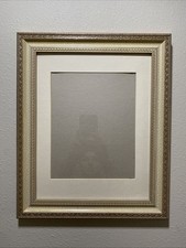 Vintage Ornate Gold Ivory Color Picture Frame With Glass 11x14  Or 8x10  Matted