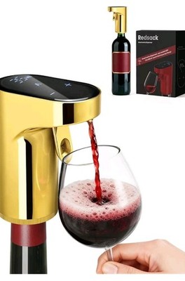 Redsack Wine Dispenser Electric Decanter Aerator Whiskey Pourer Pump Gold