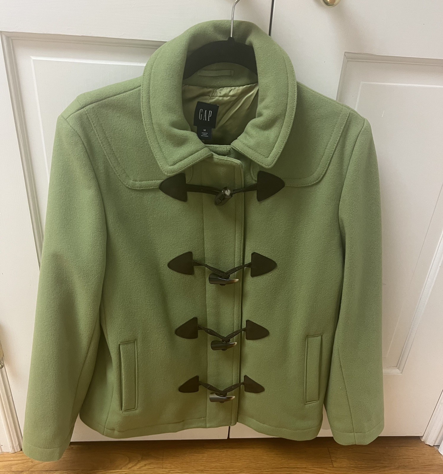 VINTAGE GAP OLIVE WOOL TOGGLE JACKET --- EXCELLEN… - image 1