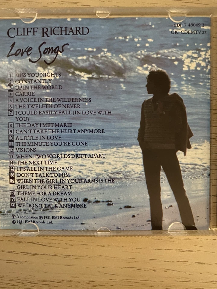 Cliff Richard CD Love Songs 1981 EMI Records Zustand Sehr Gut - Bild 4 von 4