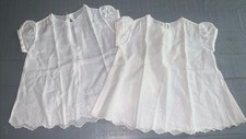 Vintage Hand Embroidered Baby Dress Made In Philippines Lot Of 2 3-6 Mo