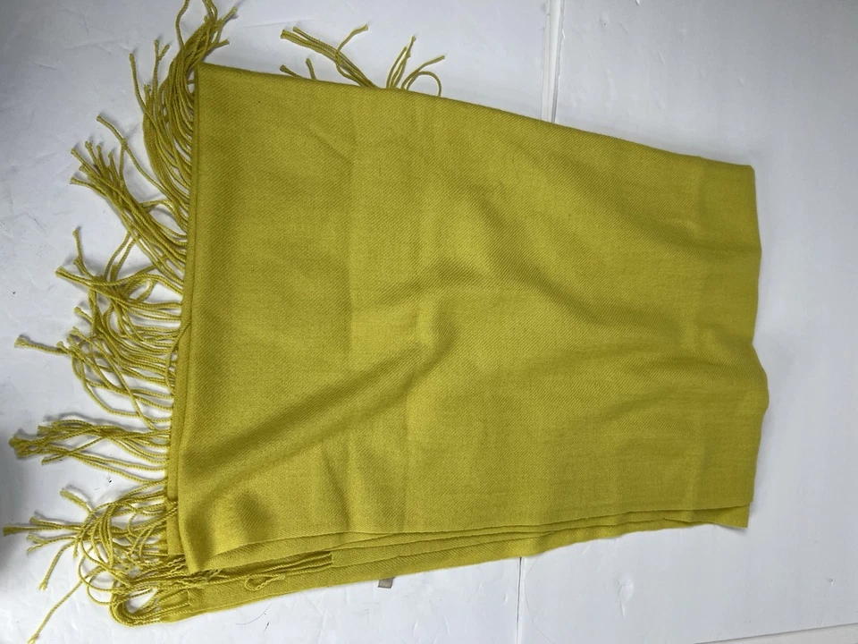 Nordstrom 100% Cachemira Envolvente Bufanda Pashmina Acogedora Suave Invierno Usada en Excelente Condición Foto 3 de 3