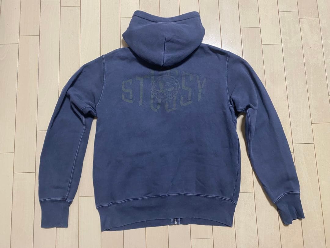 Stussy Men Champion Vintage Navy Zip Up Hoodie M Limited Edition