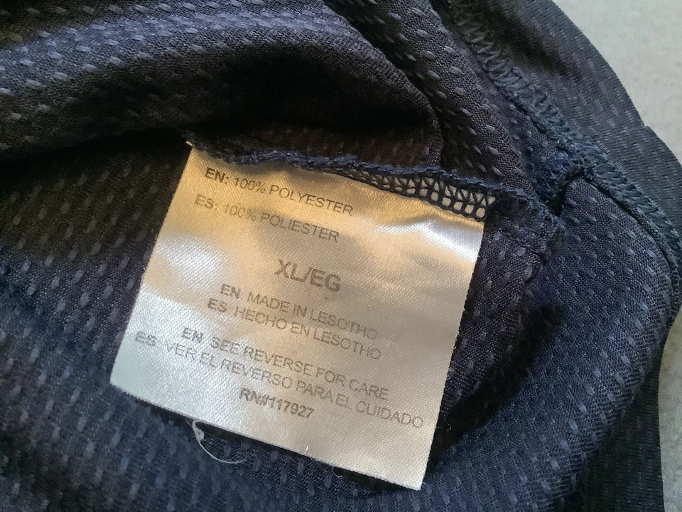 Camisa de tênis Head Hyper Tek masculina GG azul marinho poliéster bom estado caixa I - Imagem 4 de 4