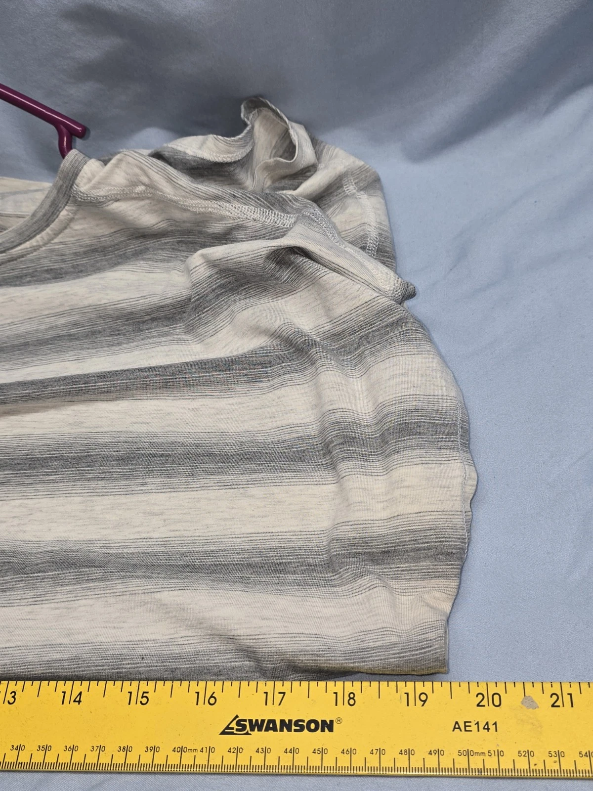 lululemon striped cap sleeve stretch round neck shirt