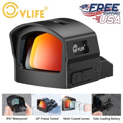 Auto-Brightness Red Dot Sight Motion Awake RefIex Holographic Sight for RMS RMSc