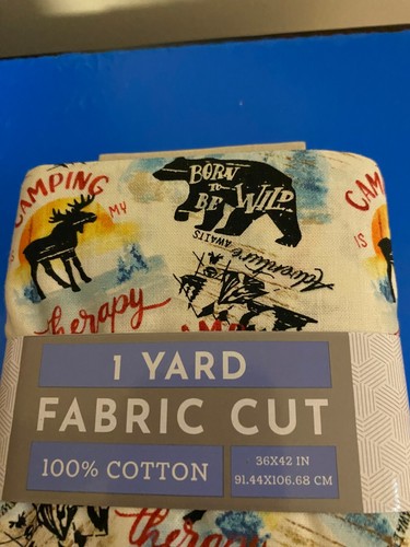 NUOVE EDIZIONI TESSUTO 1 IARDA CAMPEGGIO PRETAGLIATO CUCITO E TESSUTO ARTIGIANALE 36X42" - Foto 2 di 6