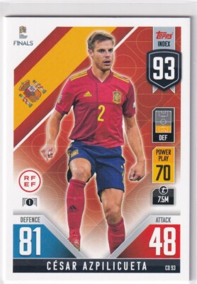 Topps Match Attax Road to Nations League 101 2022 No CD 93 Cesar Azpilicueta