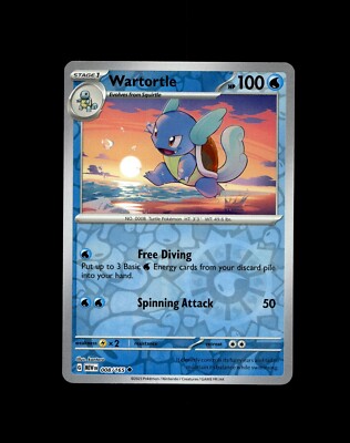 Squirtle Wartortle Blastoise Pokemon Card! Holo/Reverse Holo EX Full Art Cards!