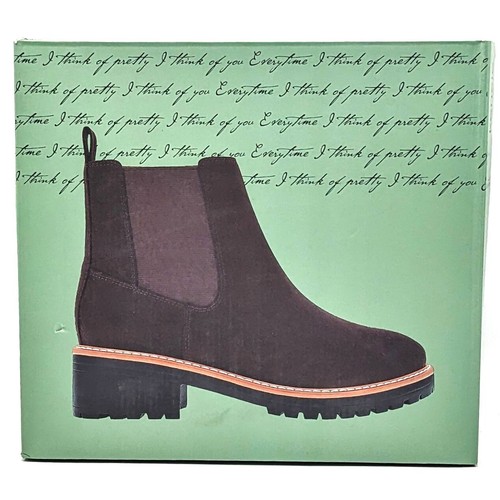 Bota Chelsea Kensie Girl “Kayla” Microfibra Gamuza Cremallera Lateral Suela (Marrón) NUEVA - Imagen 14 de 15