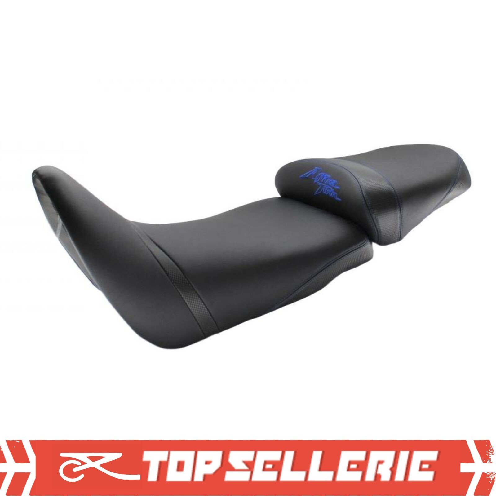 Selle Grand Confort Africa Twin 1100 finition cuir synthétique noir