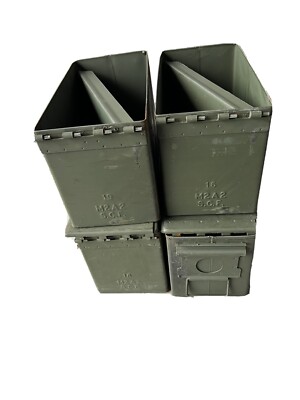 4 (Four) xPACKs  .50 CALIBER 5.56mm AMMO CAN M2A1 50CAL METAL AMMO CAN BOX Empty