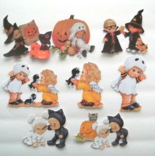 3D UPick Fall Halloween Boy Girl Ghost Witch Scrapbook Card Embellishment