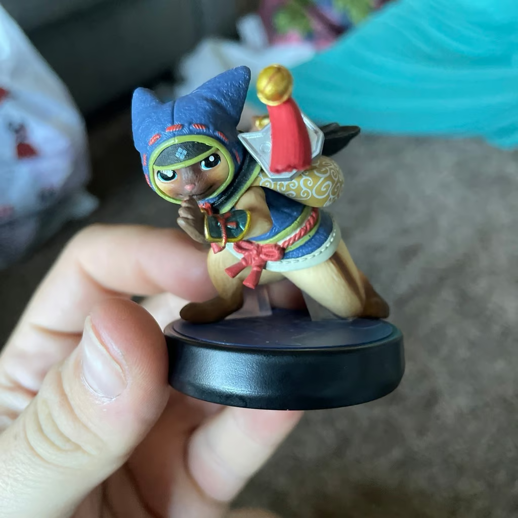 Monster Hunter Rise Palico Amiibo Action Figure