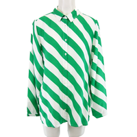 Bluse Milano Italy GrüN Weiß 42 Xl Damen Shirt Tunika Hemd Oberteil Np 69 Neu