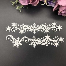 17er Set Stanzschablonen - Schneeflocke & Blumen Motive Für Basteln & Scrapbooking