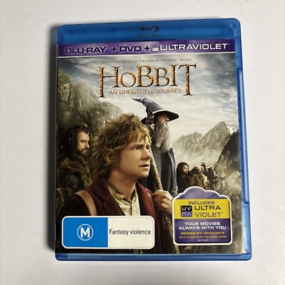 Hobbit-An Unexpected Journey (Blu-ray + DVD, 2012) Region B &4