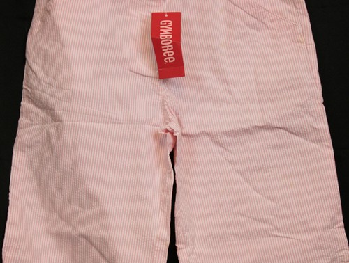 NWT 2006 Gymboree Garden Bloom Easter Pink White Stripe Capris Seersucker sz 10 - Picture 3 of 9