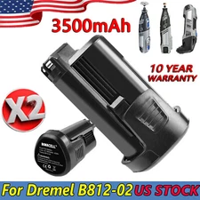 2X 12V 3500mAh For Dremel B812-02 8200 8220 8300 B812-03  B812-01 Li-ion Battery