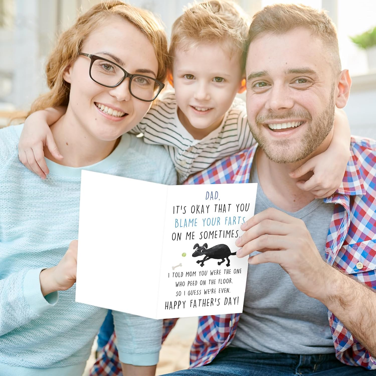 Fathers Day Card Funny From Daughter Or Son, Happy For Dad, Funny