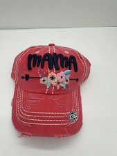 Mama Red Hat New, Embroidered, Adjustable