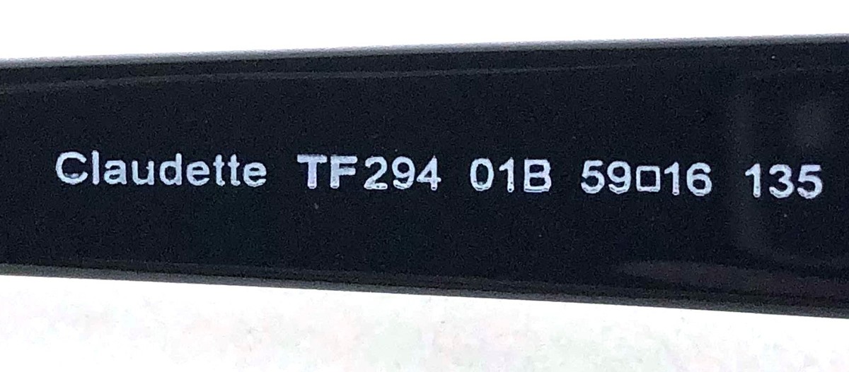 TOM FORD Claudette TF294 TF 294 01B Black Sunglasses Frame