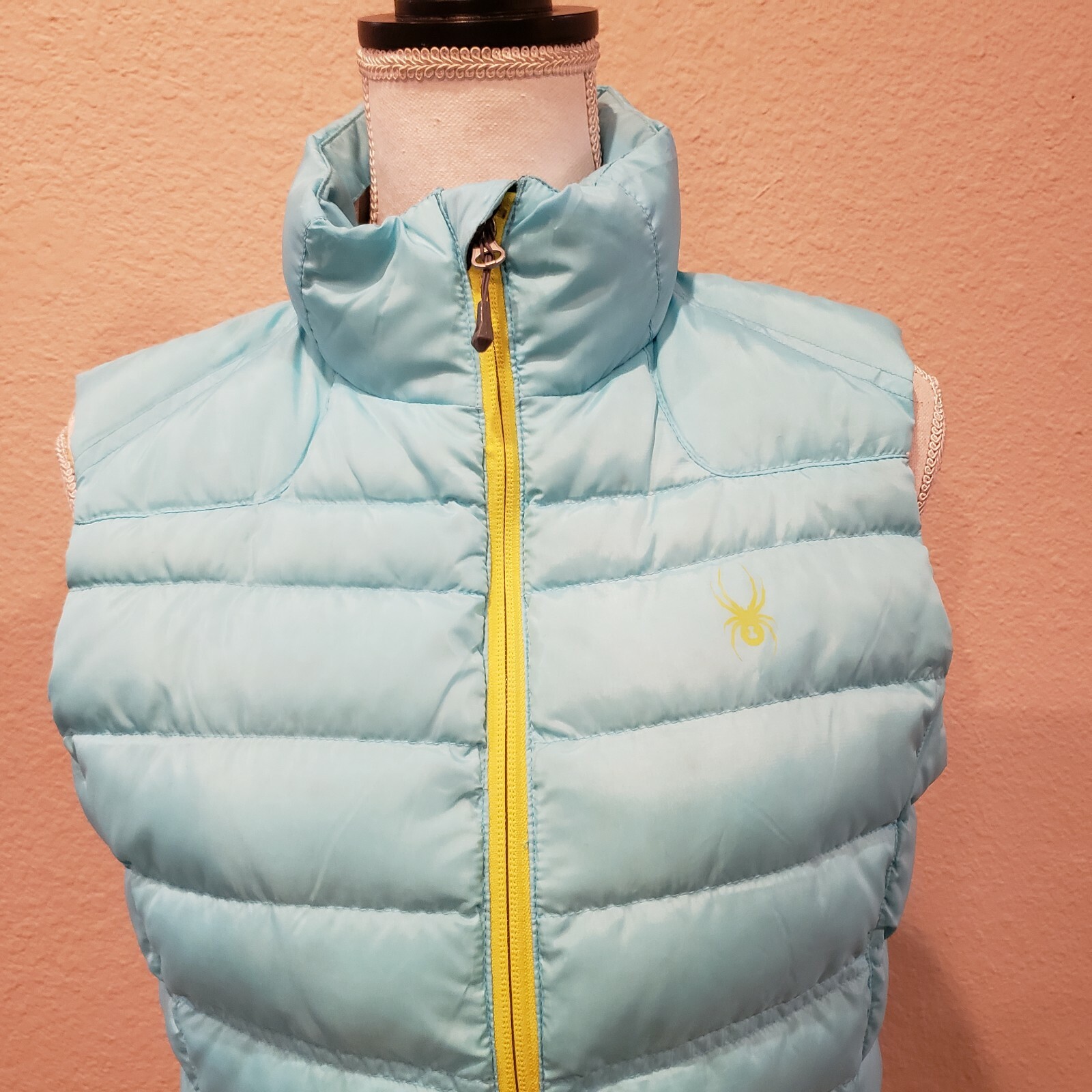 Spyder Prymo Goose Down Fill Women's Vest Blue Size M… Gem