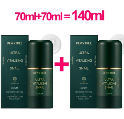 [1+1] DEWYTREE Ultra Vitalizing Snail Face Repair Ampoule Serum, 2EA (70ml x 2)